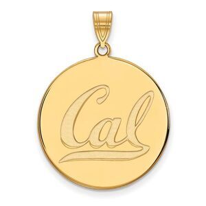 10k Yellow Gold California Berkeley XL 'Cal' Disc Pendant